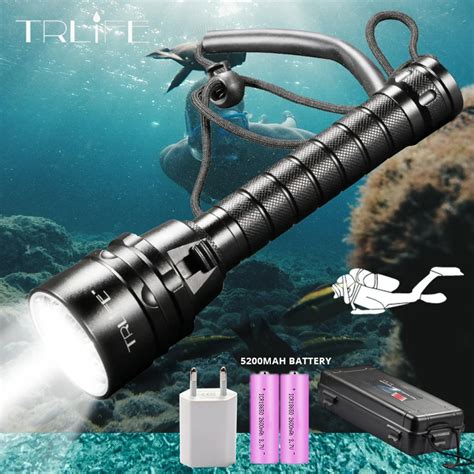 Lampe De Poche De Plong E Sous Marine Led Torche De Plong E