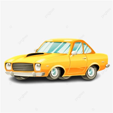 Vector Yellow Car Illustration Car Png Transparent Image And Clipart