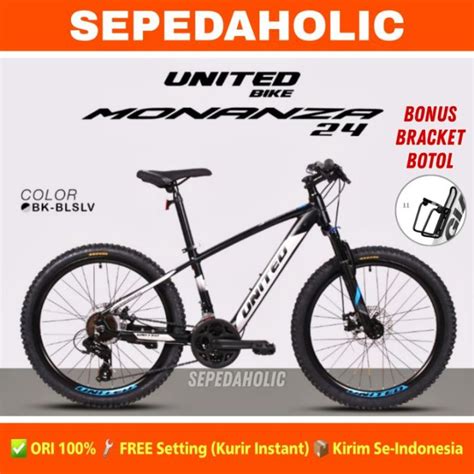 Sepeda Gunung Mtb United Monanza Inch Alloy Speed Garansi Resmi