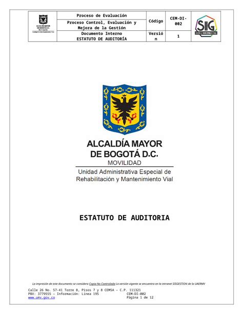 DOCX REVISIÓN Y APROBACIÓN Web viewLa Auditoría Interna de la