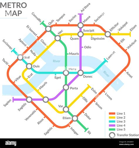 Mappa Delle Stazioni Della Metropolitana Schema Dei Trasporti Pubblici