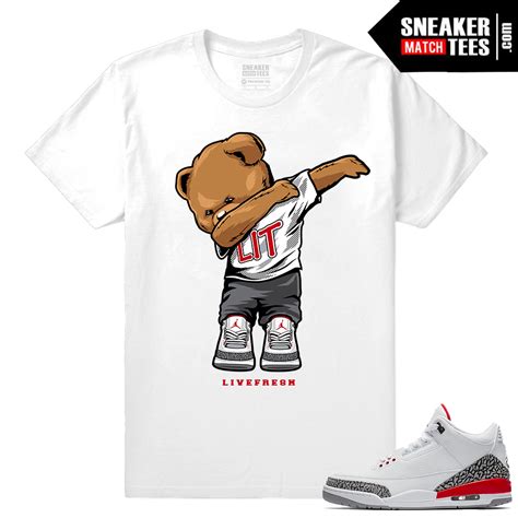 New Jordans 3 Matching Shirt Jordan Retro 3 Sneaker Shirt Outfits