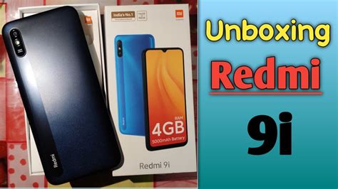 Unboxing Of Redmi 9i First Impression Price 5000mah Big Battery By Technofrend Youtube