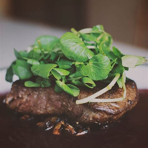 Fillet Steak Mushrooms And Watercress Fillet Steak Food Watercress