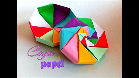 Caja Multicolor De Papel Con La T Cnica Papiroflexia Paso A Paso Youtube