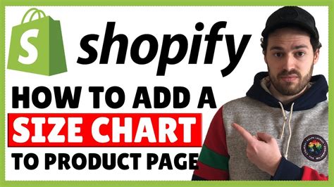 How To Add A Size Chart To Shopify Product Pages Any Theme No Apps