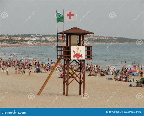 Baywatch at Andalusia Beaches Editorial Photo - Image of cross ...