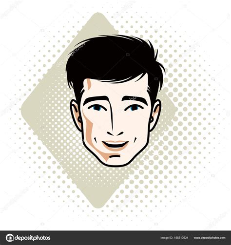 Male Face Icon Stock Vector By Ostapius 155513624