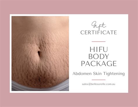 Hifu Abdomen Skin Tightening