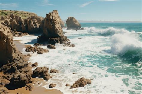 Premium AI Image Overhead Image Of El Arco De Cabo San Lucas And