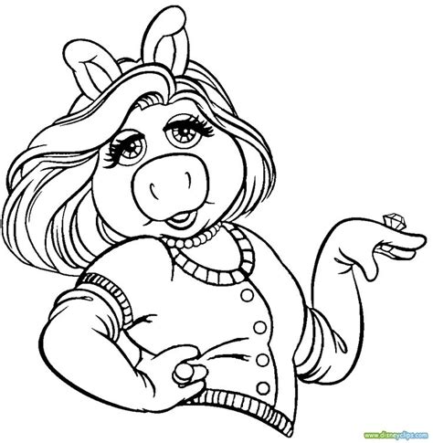 Miss Piggy Coloring Pages Free