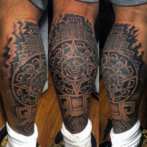 80 Aztec Tattoos For Men Ancient Tribal And Warrior Designs