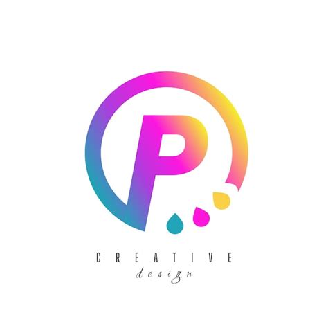 Premium Vector Circle Initial Letter P Logo Design