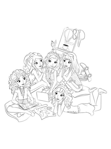 Lego Friends Coloring Pages Printable Coloring Pages For Girls