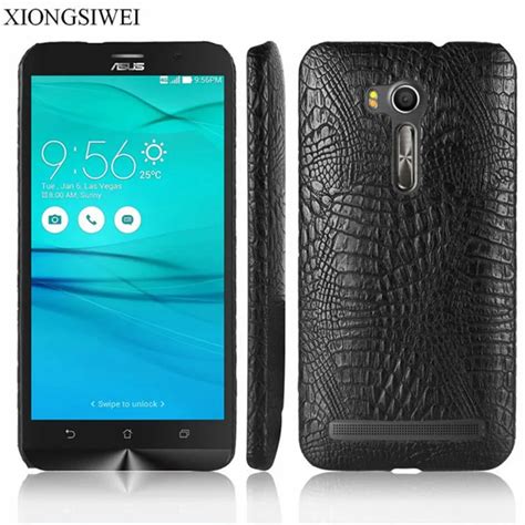 Asus Zenfone X013D Case Luxury PU Leather Hard Plastic Back Cover Phone