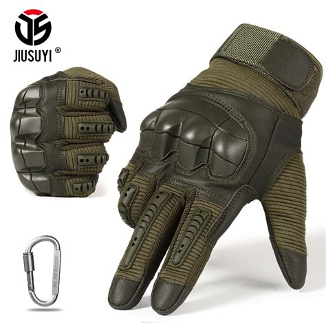 Guantes tácticos militares de dedo completo para hombre y mujer equipo