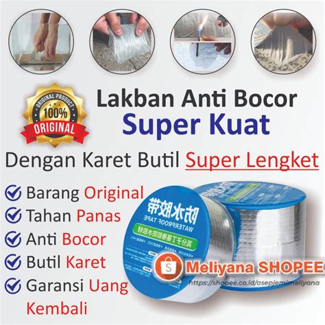 Jual Lakban Anti Bocor Alumunium Tahan Air Panas Atap Lem Talang