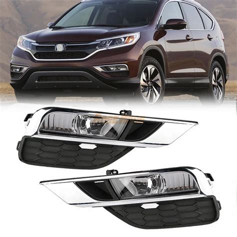 Front Fog Lights Driving Lamp Kit For Honda For Cr V Crv 2015 2016 With