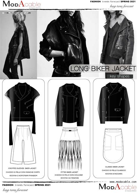 Spring Trend Long Biker Jacket Modacable