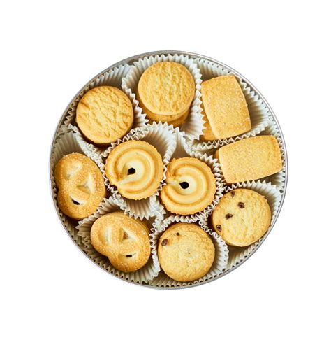 Galletas De Mantequilla En Una Caja De Lata 13442036 PNG