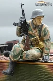 Figur Deutsche Panzer Mannschaft Wehrmacht Winter Kommandant Ww