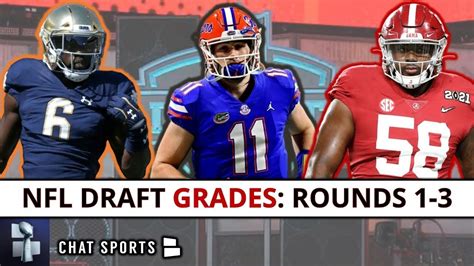 2021 Nfl Draft Grades Biggest Winners And Losers From Rounds 1 2 3