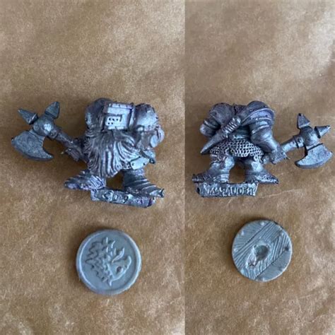 GAMES WORKSHOP WARHAMMER Citadel 1980s Marauder Orcs MB2 Warrior 1 With