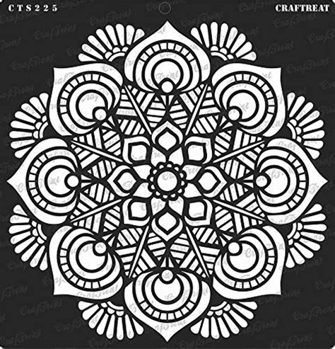 Amazon Craftreat Reusable Mandala Wall Stencils For Painting Large