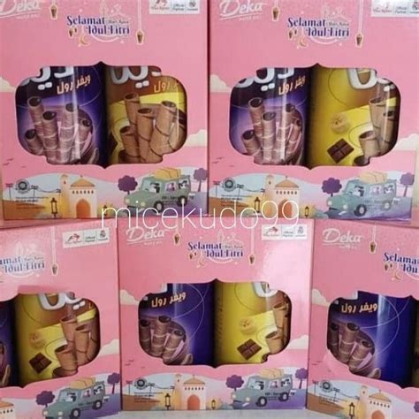 Jual DEKA WAFER ROLL ISI 2 KALENG EDISI LEBARAN PAKET HAMPERS BOX