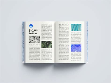 平装大气简洁软皮书内页展示模型贴图展示PSD样机模版book mockup 优社Uther