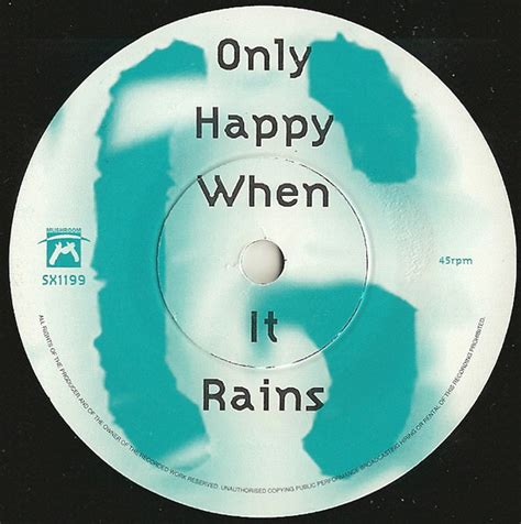 Only Happy When It Rains By Garbage Released 25 Years Ago Turn Up