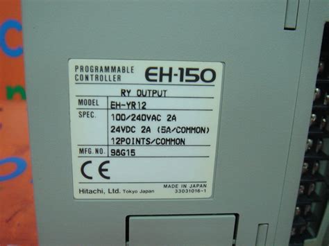 Hitachi Programmable Controller Ry Output Eh Yr Eh Yr Plc Dcs