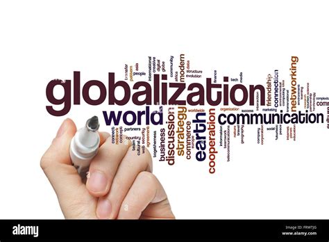 Globalization Concept Word Cloud Background Stock Photo Alamy