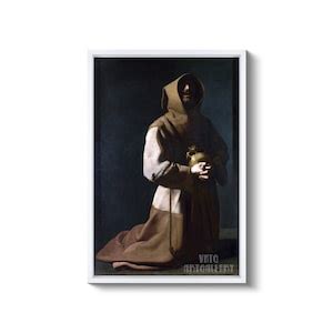 Francisco De Zurbarán Saint Francis in Meditation 1635 39 Canvas