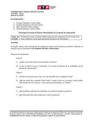 S S Ejercicio Esquema De Producci N Comprensi N Y Redacci N