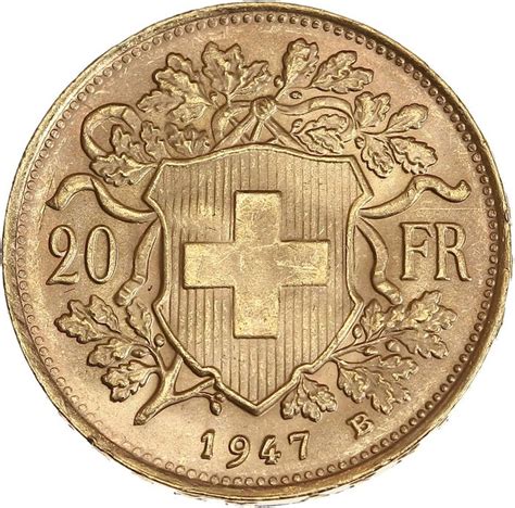 Suisse 20 Francs 1947 B Vreneli Catawiki