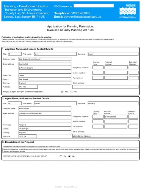 Fillable Online Apps Eastsussex Gov Amended Application Form Acrobat