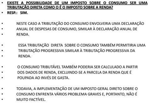 Tributa O Do Consumo E Tributa O De Vendas Ppt Carregar