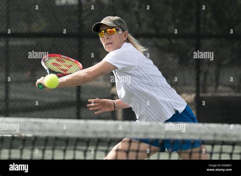 Boca Raton, FL, USA. 03rd Nov, 2017. Martina Navratilova playing Tennis ...