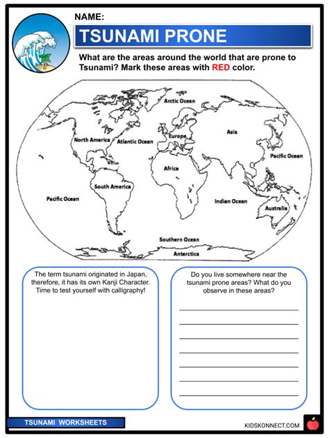 Tsunami Worksheets Paragraph On 'Tsunami' Kidpid