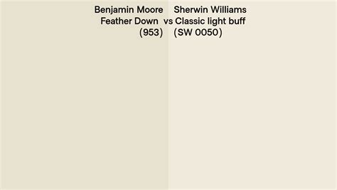 Benjamin Moore Feather Down 953 Vs Sherwin Williams Classic Light