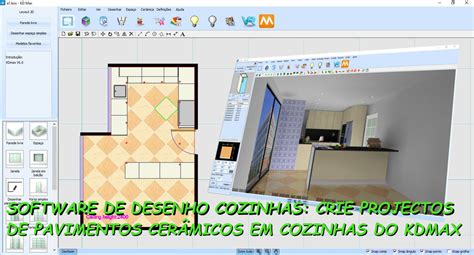 Crie O Projecto De Um Pavimento De Cozinha No KDMAX Ibercad Software Cad