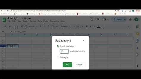 How To Increase Row Size In Google Sheets Increase Row Height In