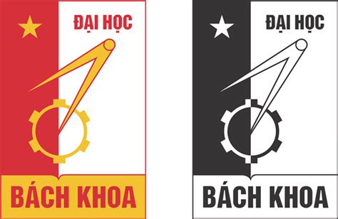 Mẫu thiết kế logo trường Đại Học Bách Khoa Hà Nội Vector