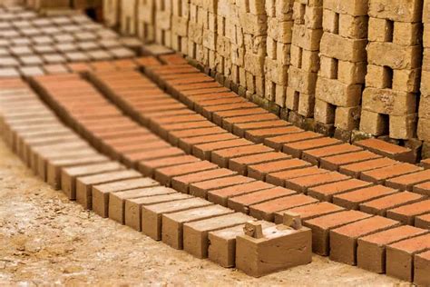 Mud Bricks Red Brown Color Sound Water Fire Resistance Wall Floor Roof