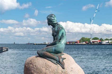 The Famed Statue Of Hans Christian Andersen`s Little Mermaid Editorial