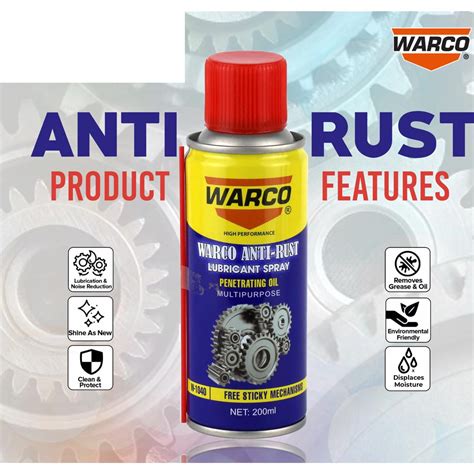 Anti Rust Spray Zang Remover WARCO 100ml Penetrating Oil Daraz Pk