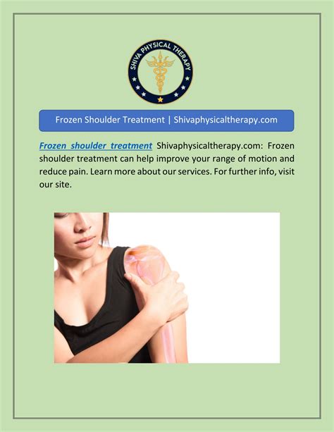 Ppt Frozen Shoulder Treatment Shivaphysicaltherapy Powerpoint