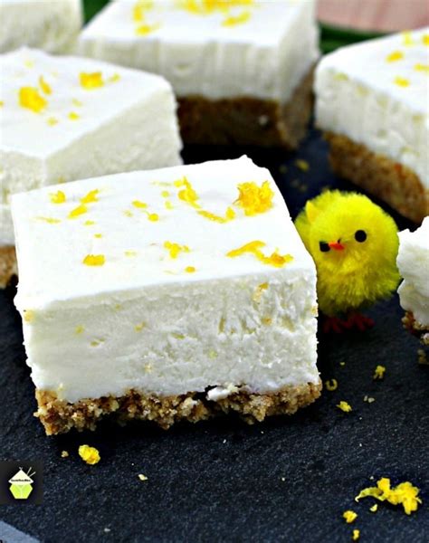 Lemon Cheesecake Squares A Very Easy No Bake Recipe With A Wonderful Lemon Flavor