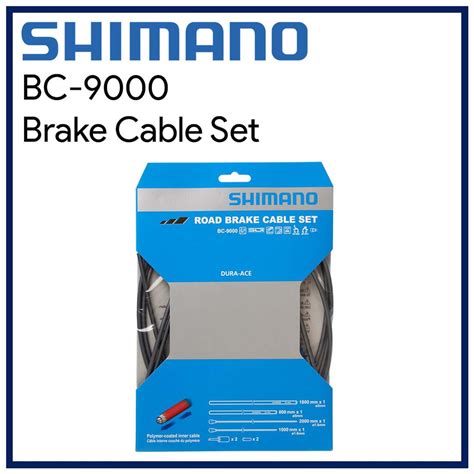 Shimano Dura Ace BC 9000 Road Brake Cable Set Polymer Coated Black For